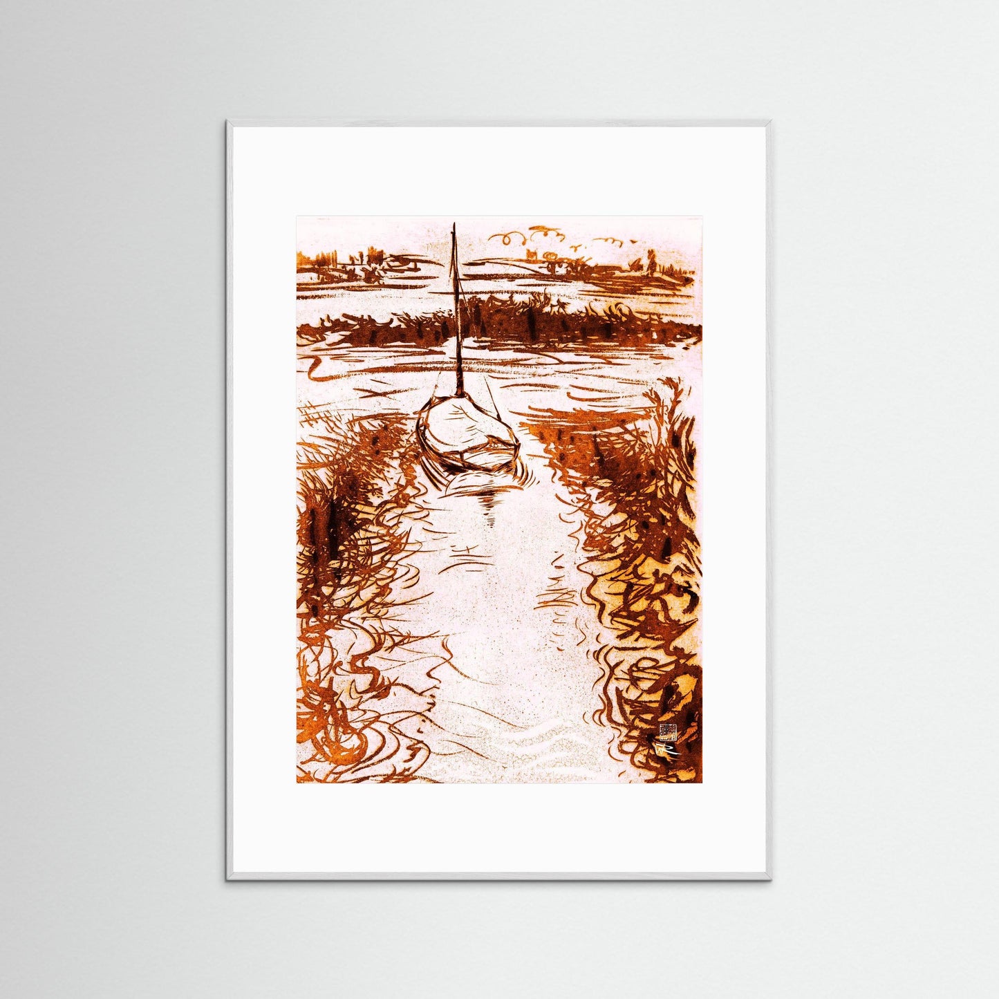 Stiffkey mooring edition 1 - paper print