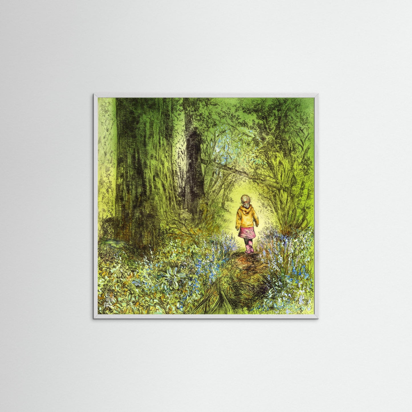 Bluebell wood edition 5: Summer - Paper print