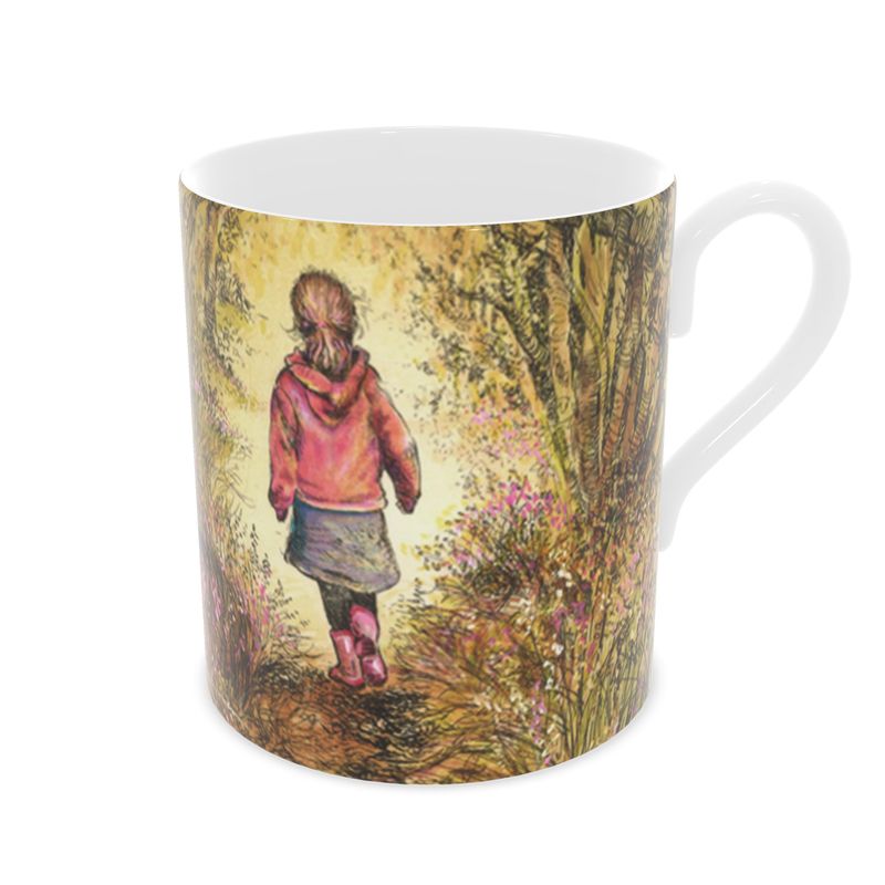 Bluebell wood - Edition 3 - Autumn - Bone china mug