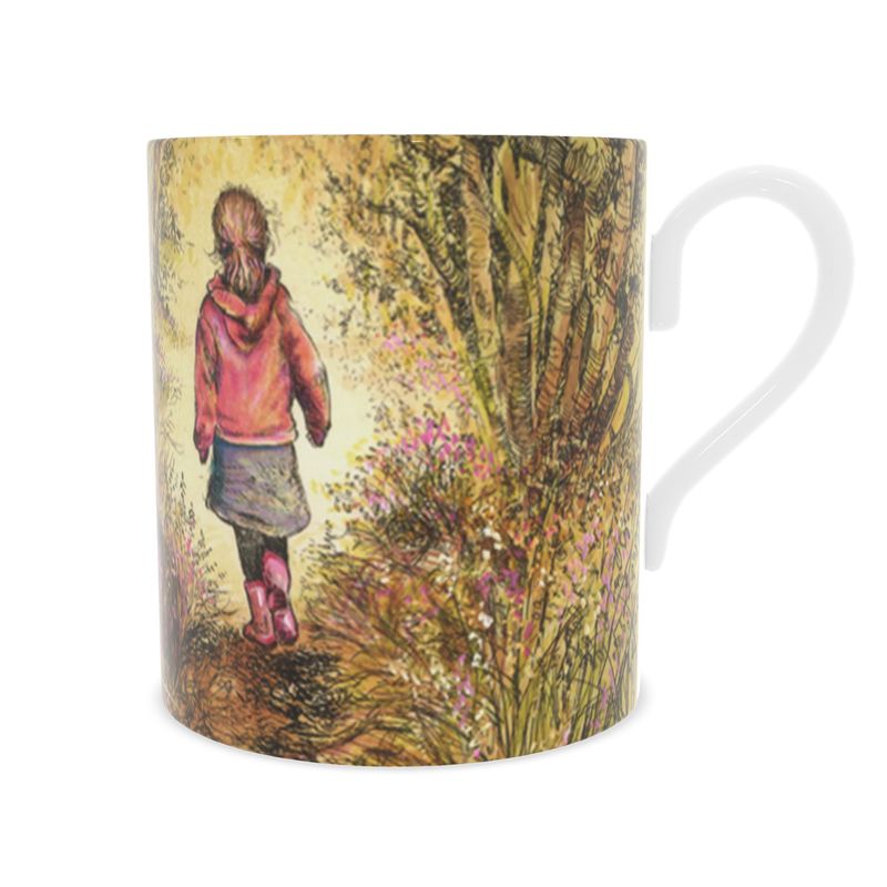 Bluebell wood - Edition 3 - Autumn - Bone china mug