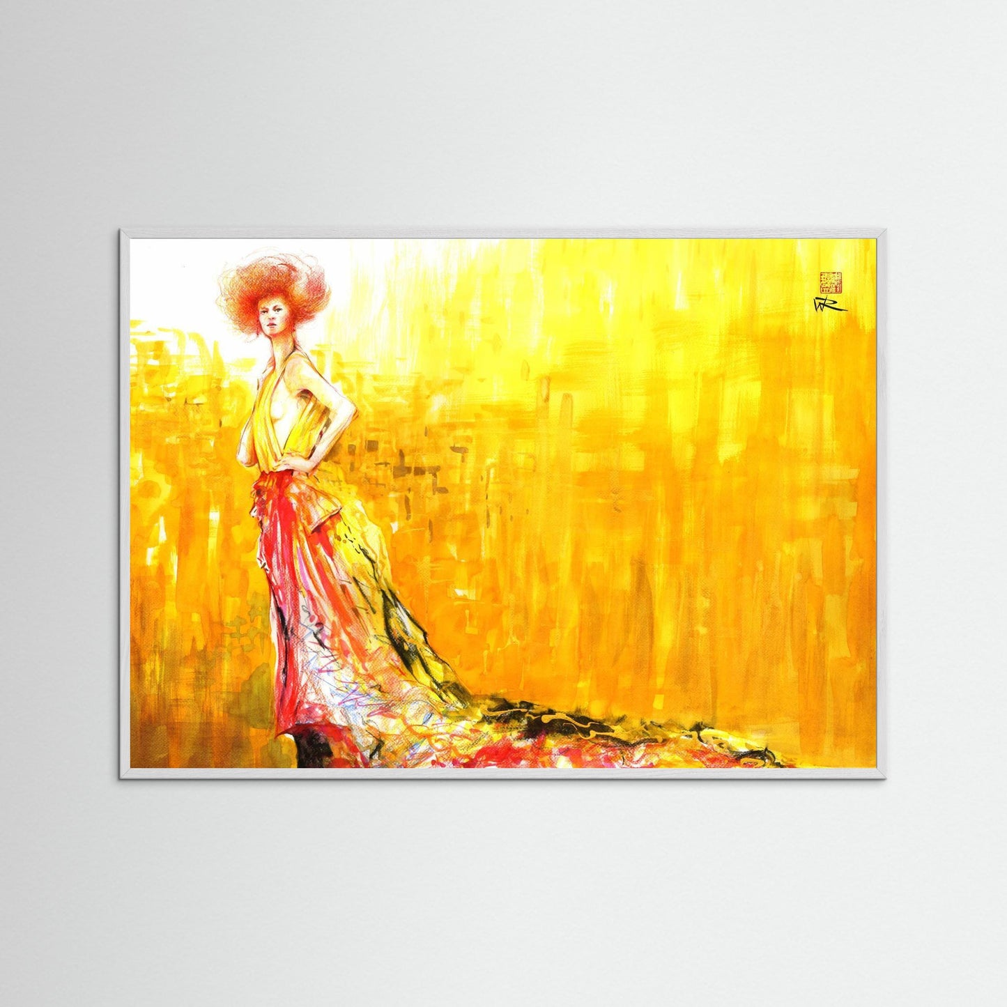 Recycled Klimt fashion - Paper print