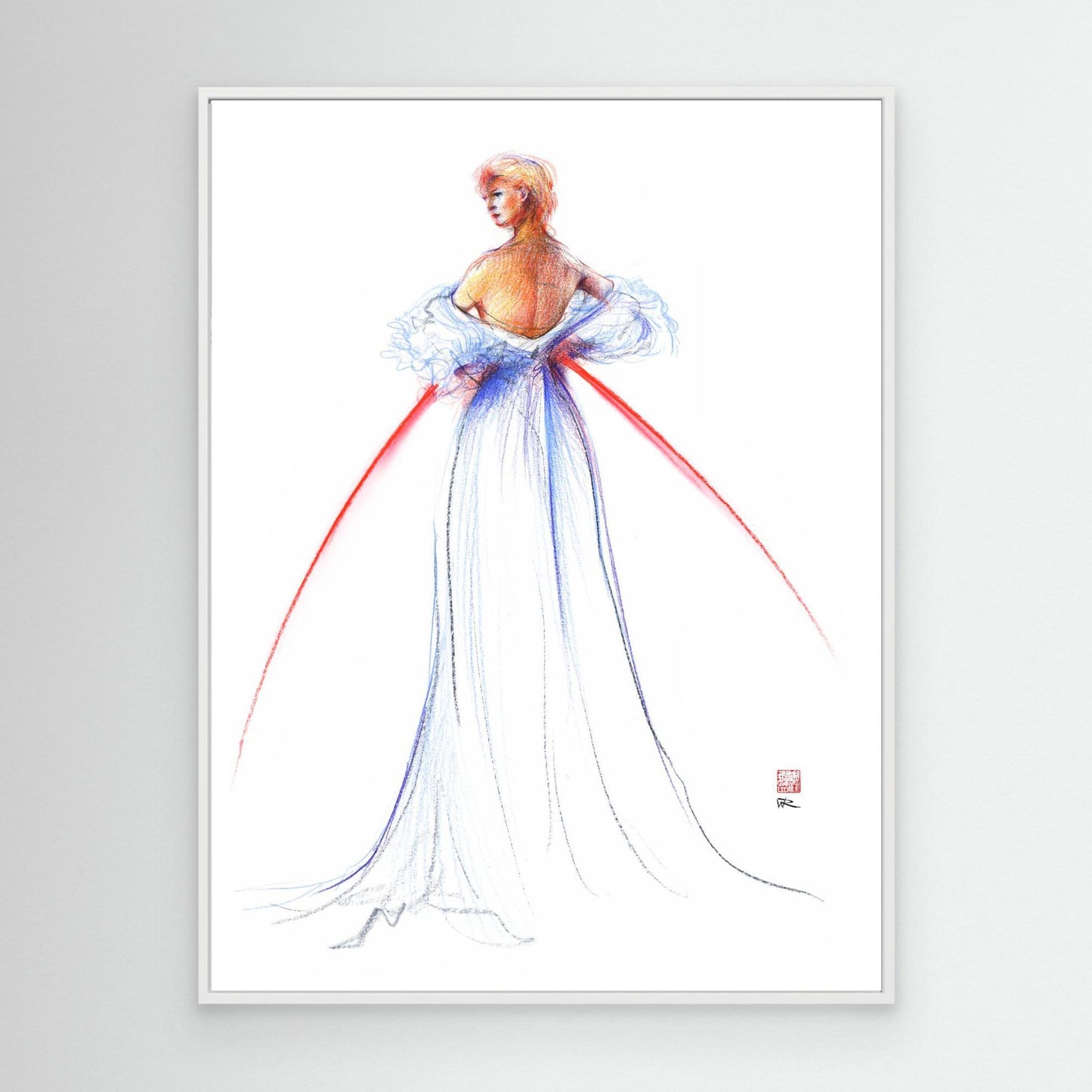 Fashion illustration of couture by Thomas Jackson