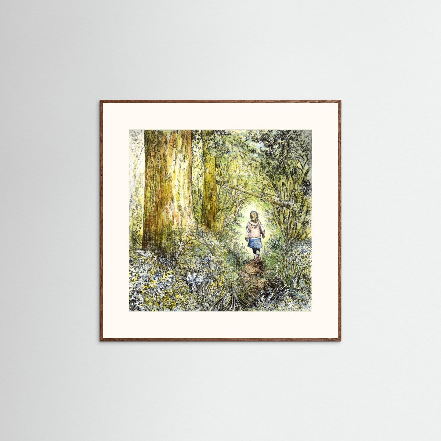 Bluebell wood edition 7: Bluebells in bloom - Paper print