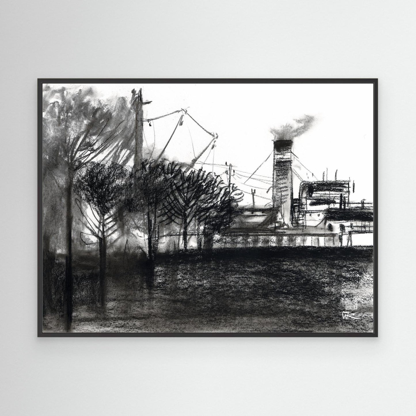Red dessert scene 5 - canvas print