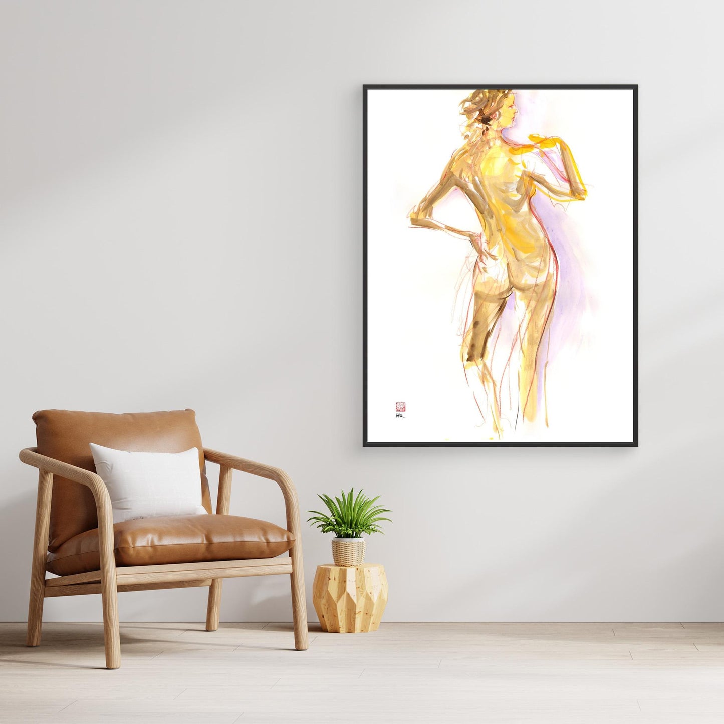 Manko from behind - Canvas print