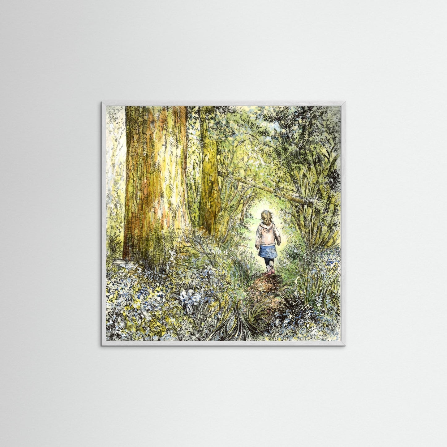 Bluebell wood edition 7: Bluebells in bloom - Paper print