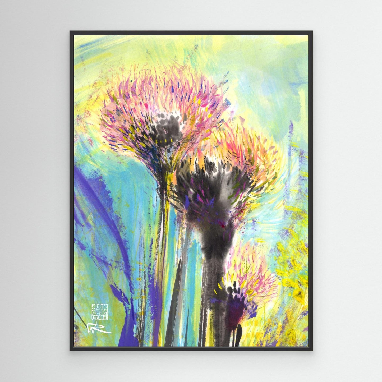 Allium flowerheads 1 - Canvas print