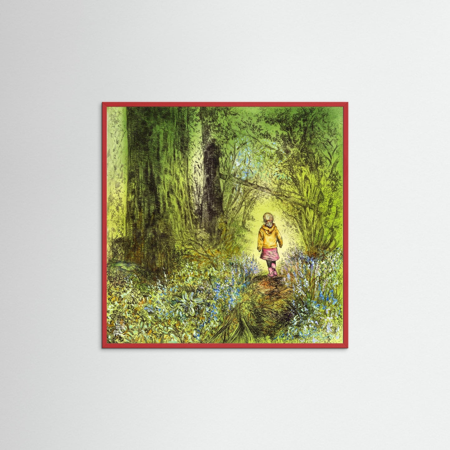 Bluebell wood edition 5: Summer - Paper print