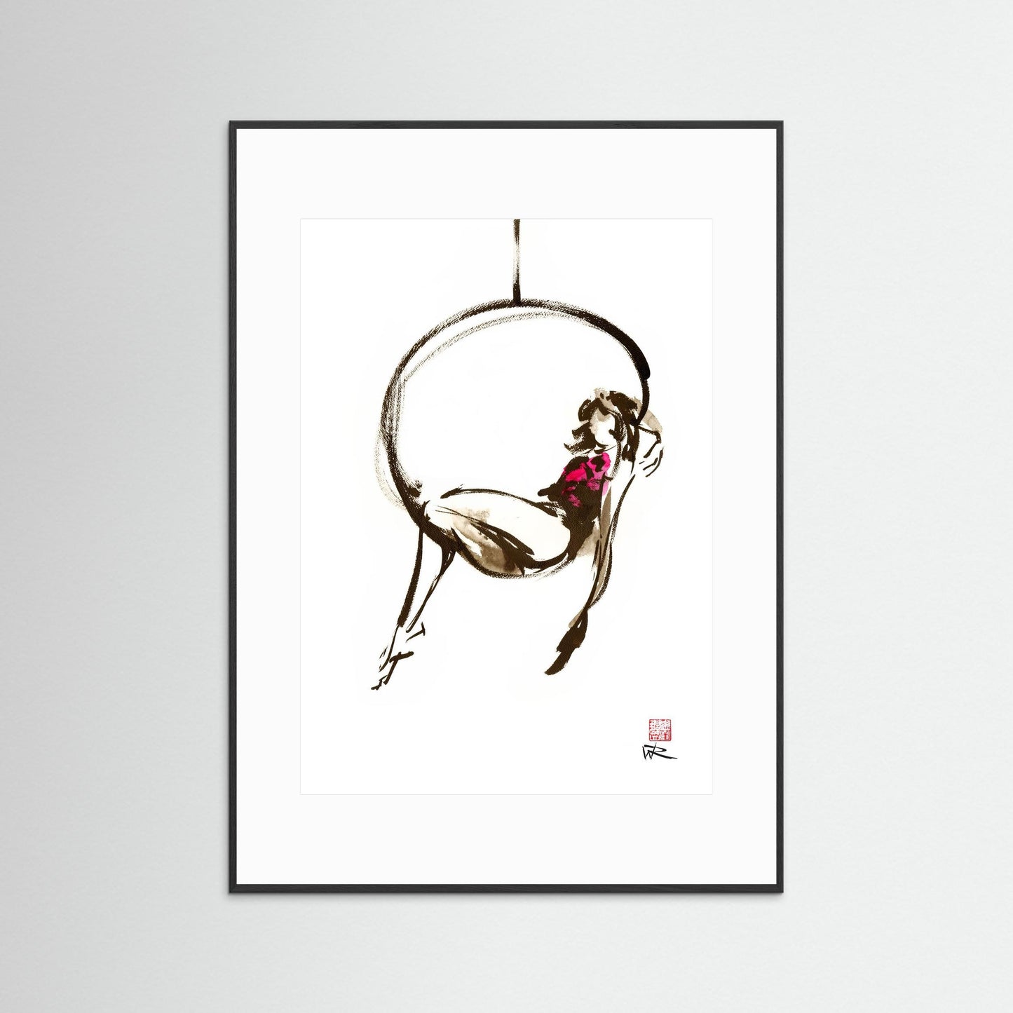 Hanging out - paper print