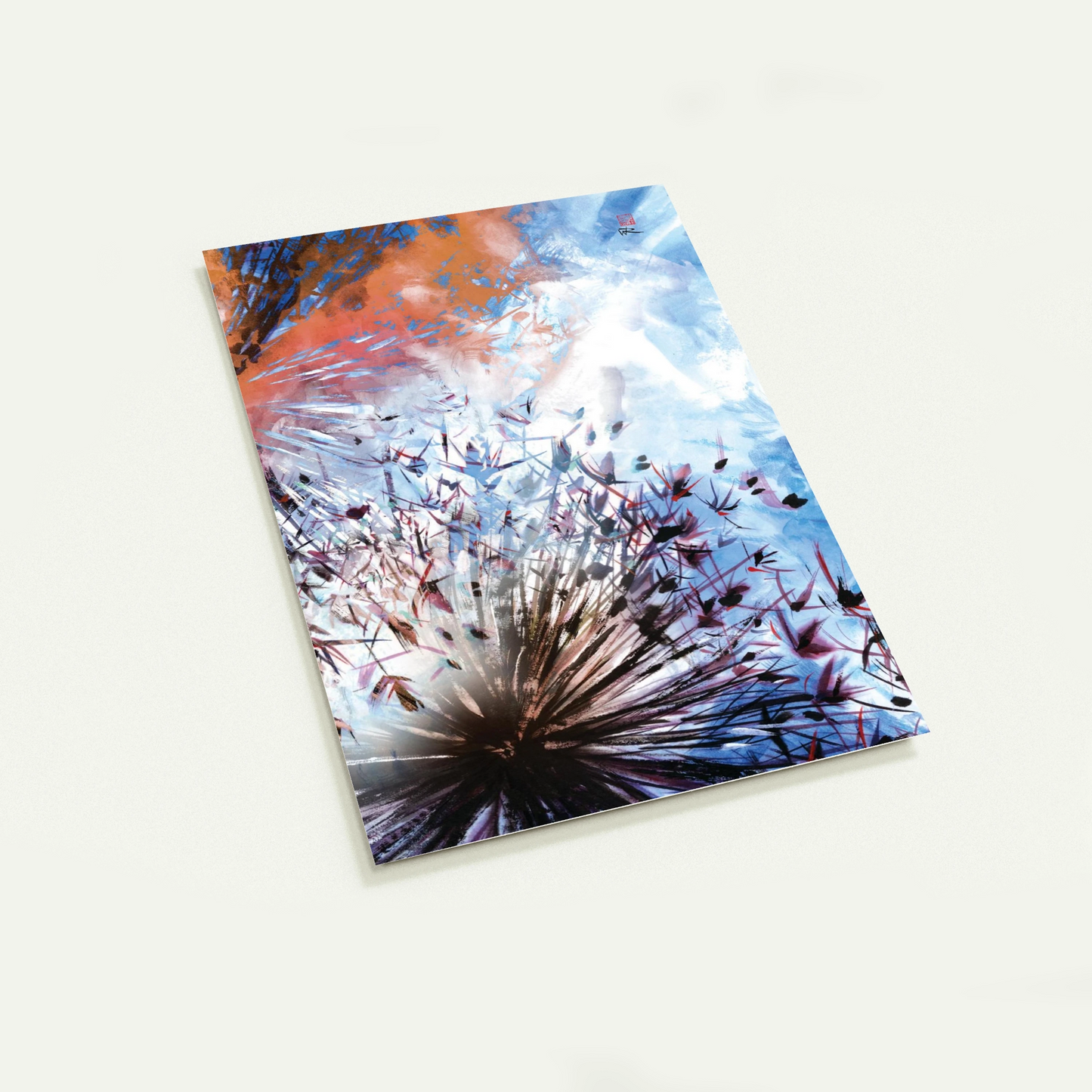 Allium abstract explosion 1 - Pack of 10 Post Cards