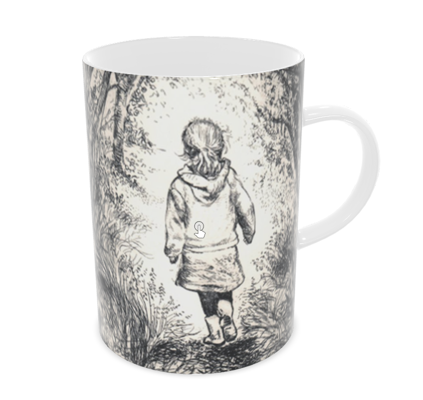 Bluebell wood - Edition 2 - Sepia - Bone china mug