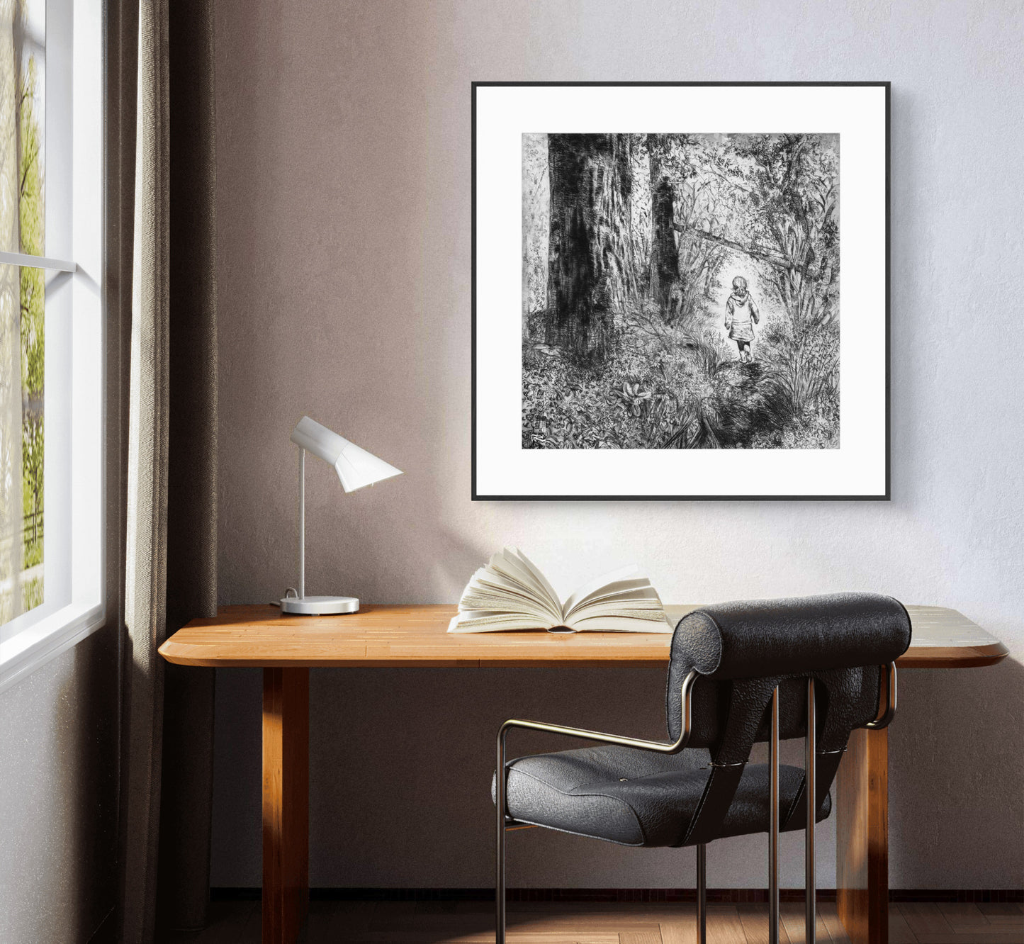 Bluebell wood edition 1 - Monochrome - Print on fine art paper