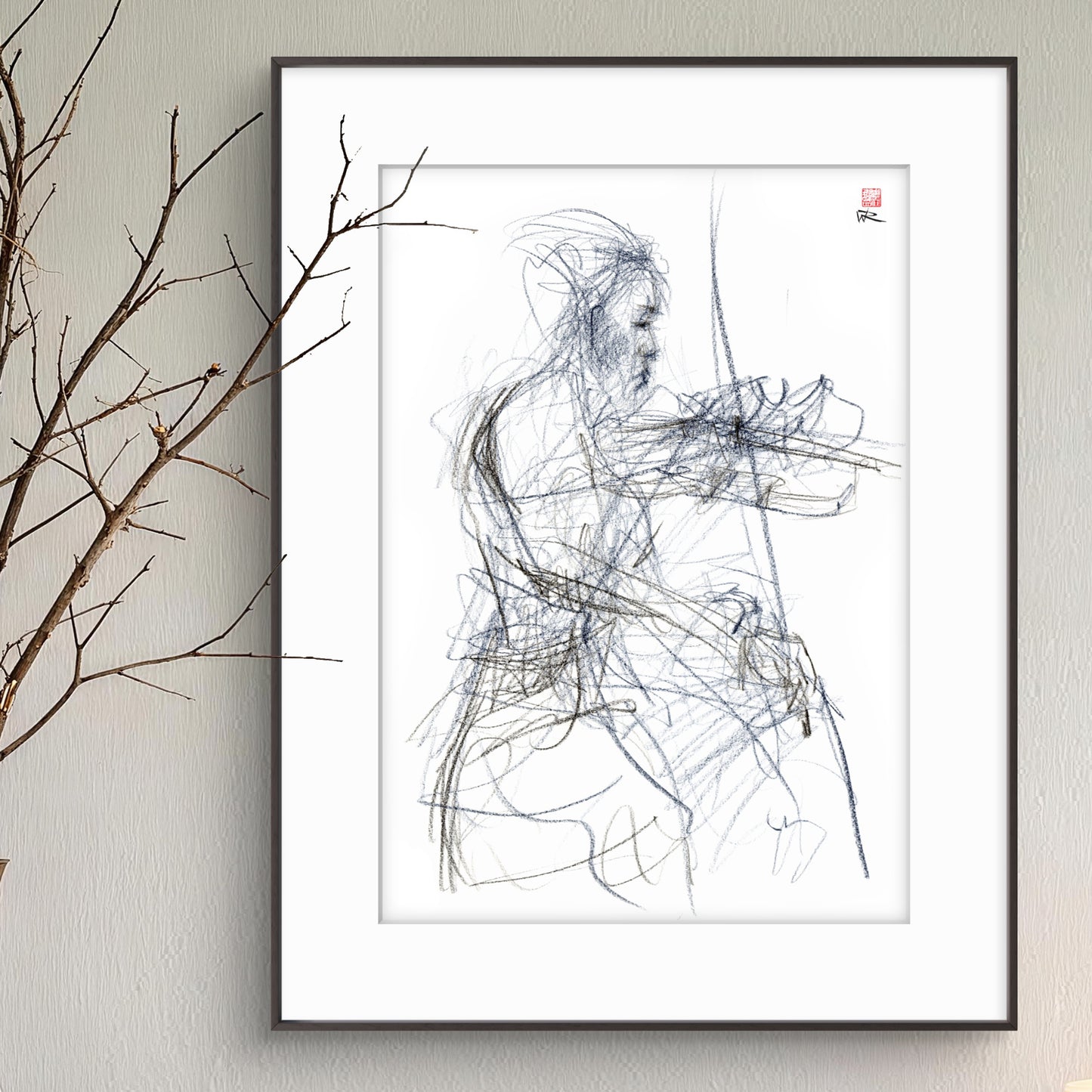 Charlotte Spruit on violin - Print on fine art paper