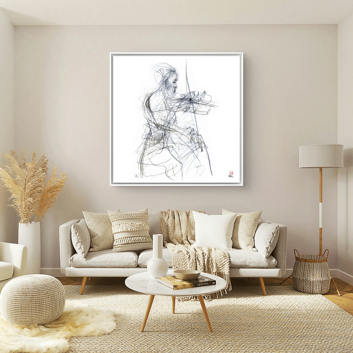 Charlotte Spruit on violin - Canvas art print