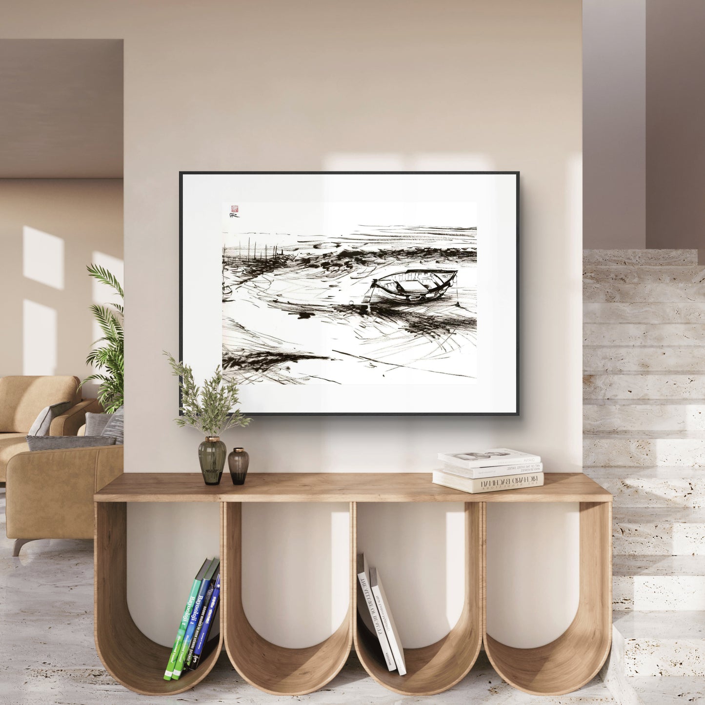 Down to the sea from Morston - Print on fine art paper