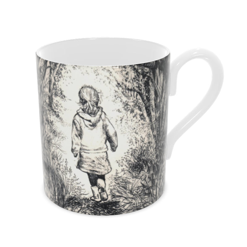 Bluebell wood - Edition 2 - Sepia - Bone china mug