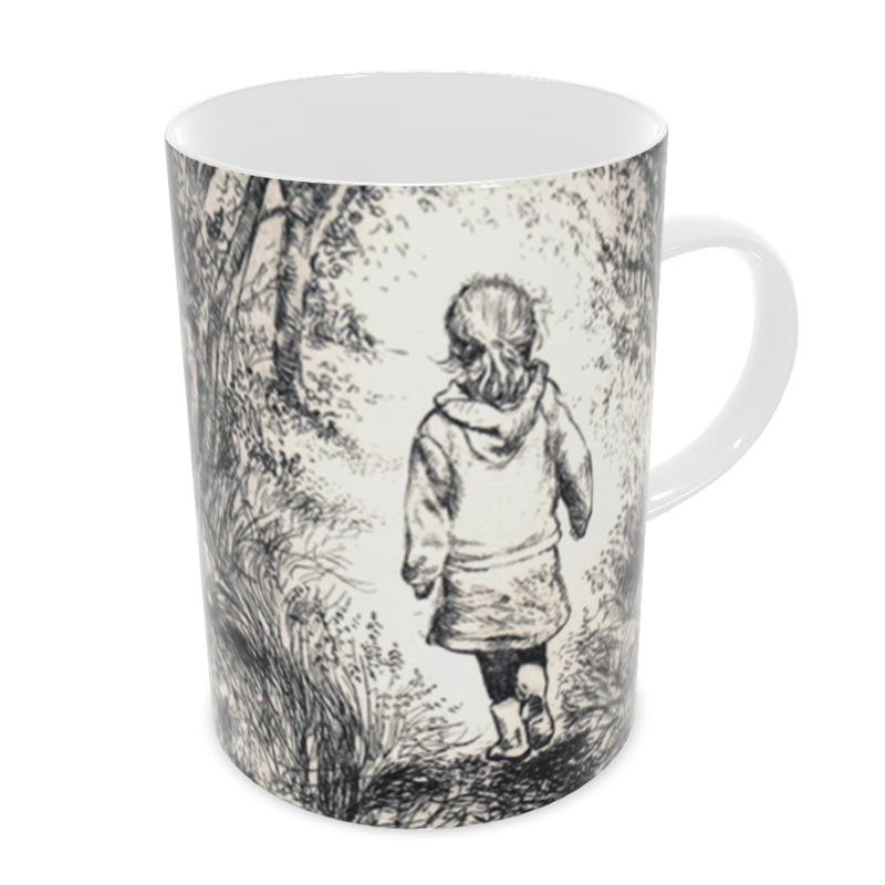 Bluebell wood - Edition 2 - Sepia - Bone china mug