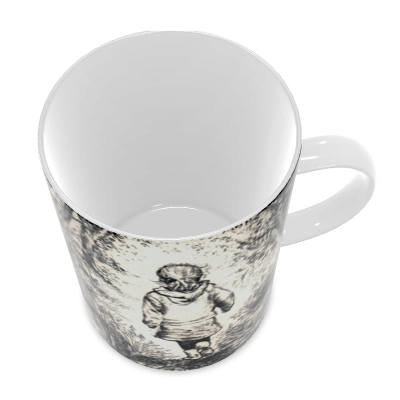 Bluebell wood edition 2 - Sepia - Bone china mug