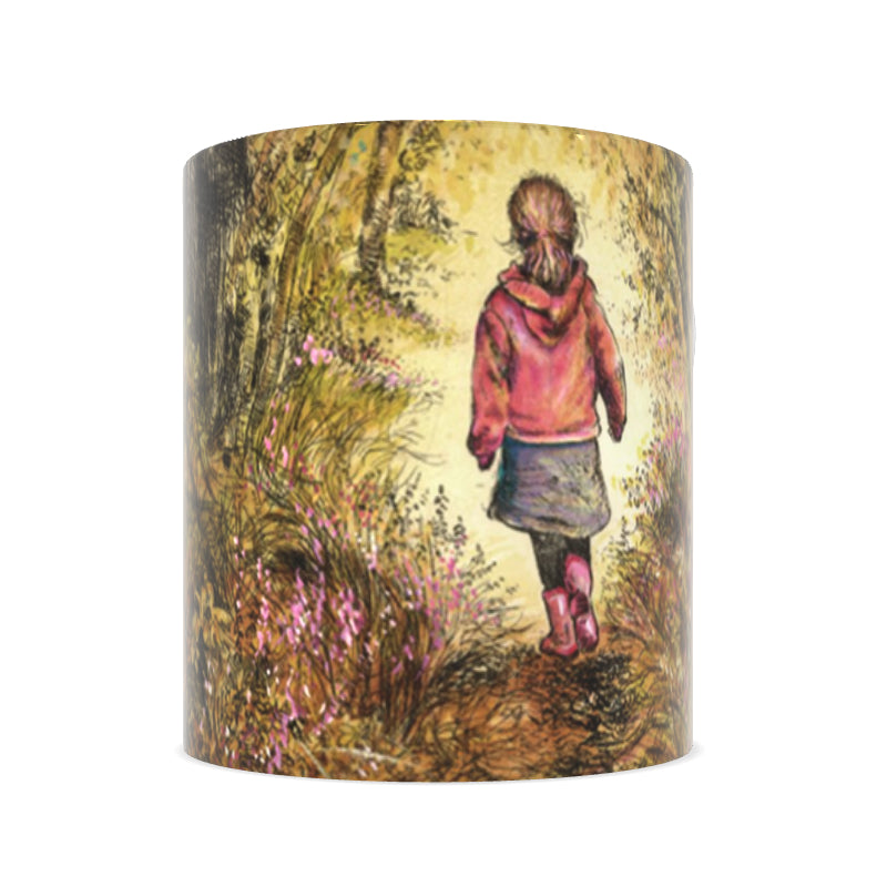 Bluebell wood - Edition 3 - Autumn - Bone china mug