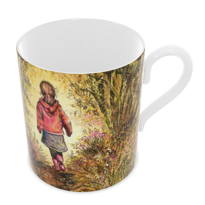 Bluebell wood - Edition 3 - Autumn - Bone china mug