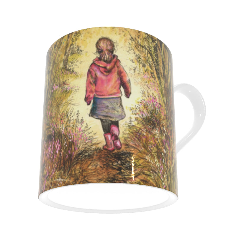 Bluebell wood - Edition 3 - Autumn - Bone china mug
