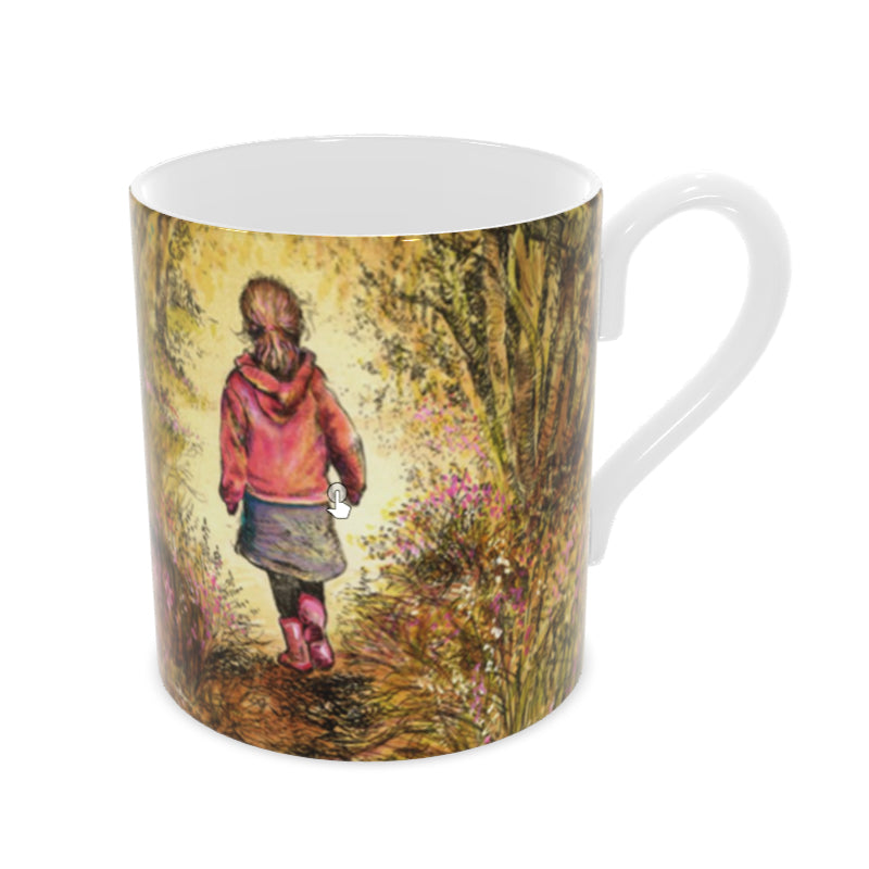 Bluebell wood - Edition 3 - Autumn - Bone china mug
