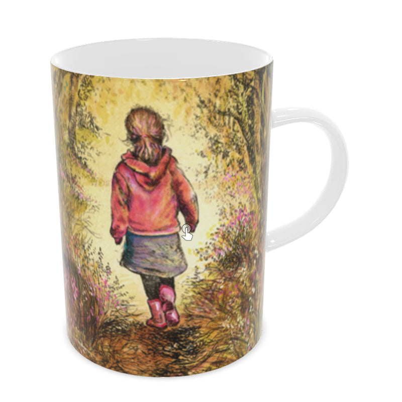 Bluebell wood - Edition 3 - Autumn - Bone china mug