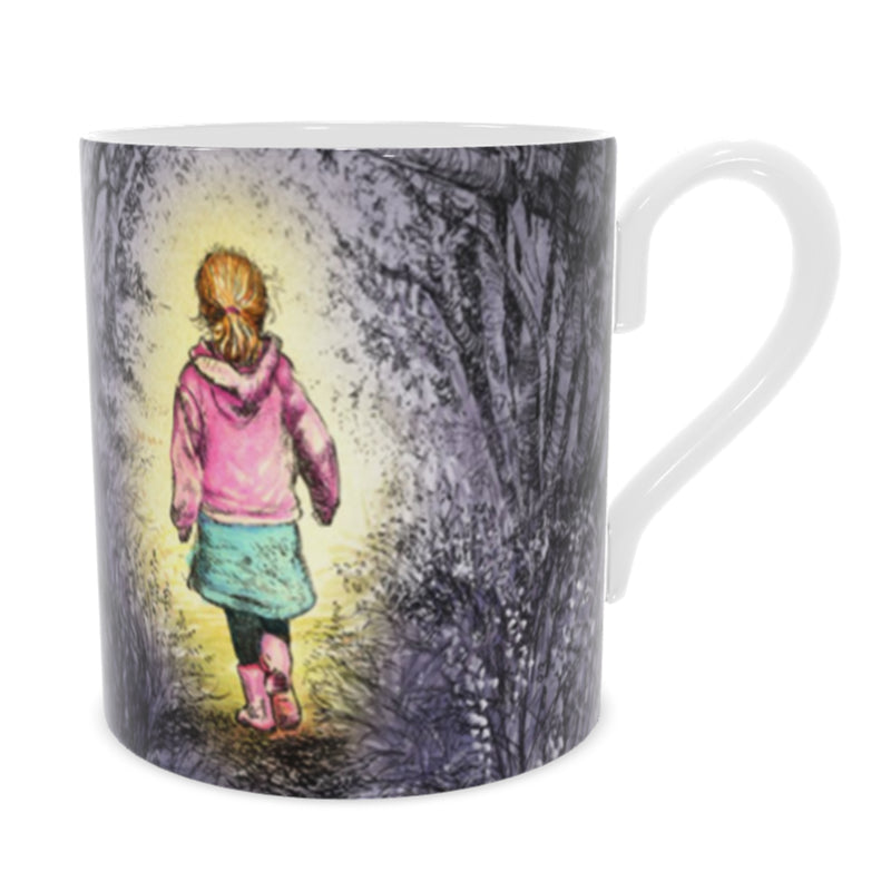 Bluebell wood - Edition 4 - In to the light - Bone china mug