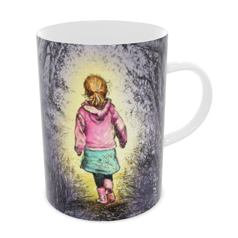 Bluebell wood - Edition 4 - In to the light - Bone china mug