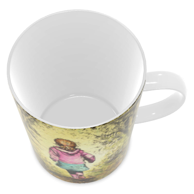 Bluebell wood - Edition 5 - Autumn in pink - Bone china mug