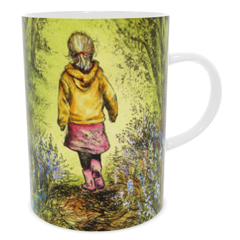 Bluebell wood - Edition 6 - Summer - Bone china mug