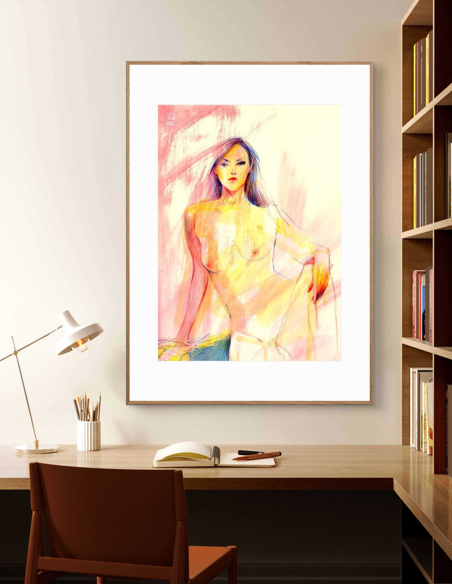 Golden pink haze - Print on fine art paper