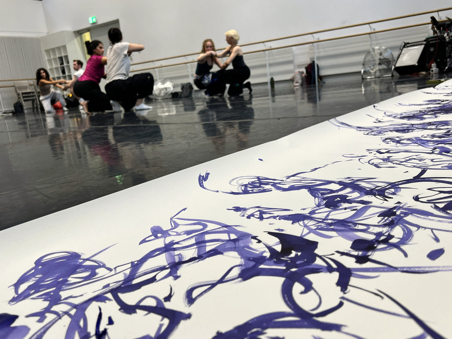 Abstract dance movement 4 - Original painting