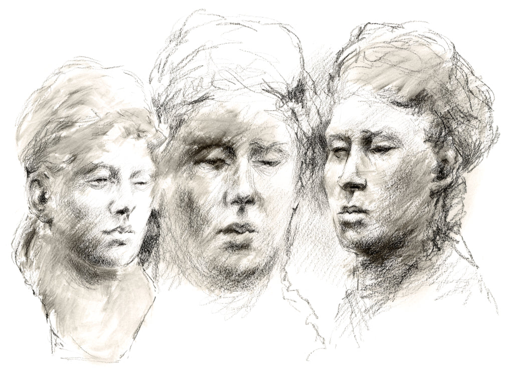 Rodin's wife - Canvas print