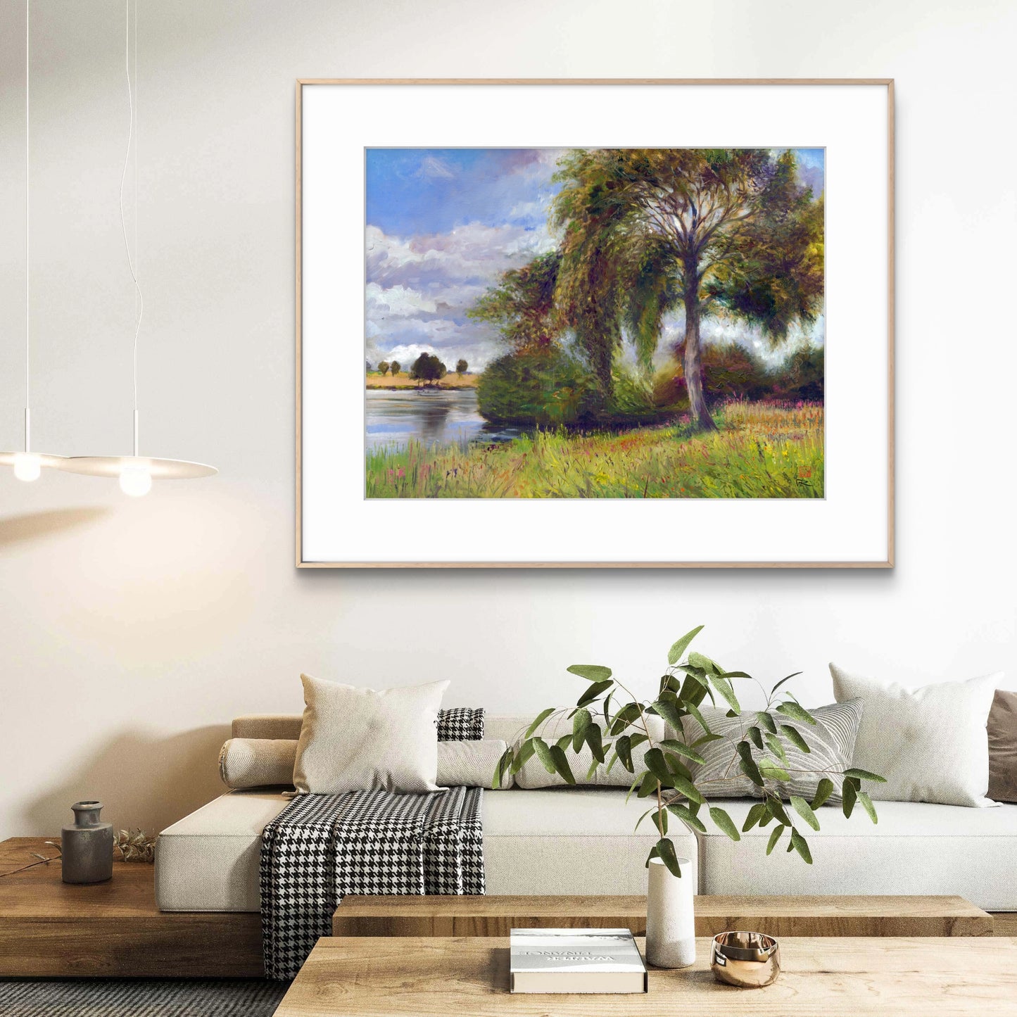 Wotton gardens meadow & lake - Print on fine art paper