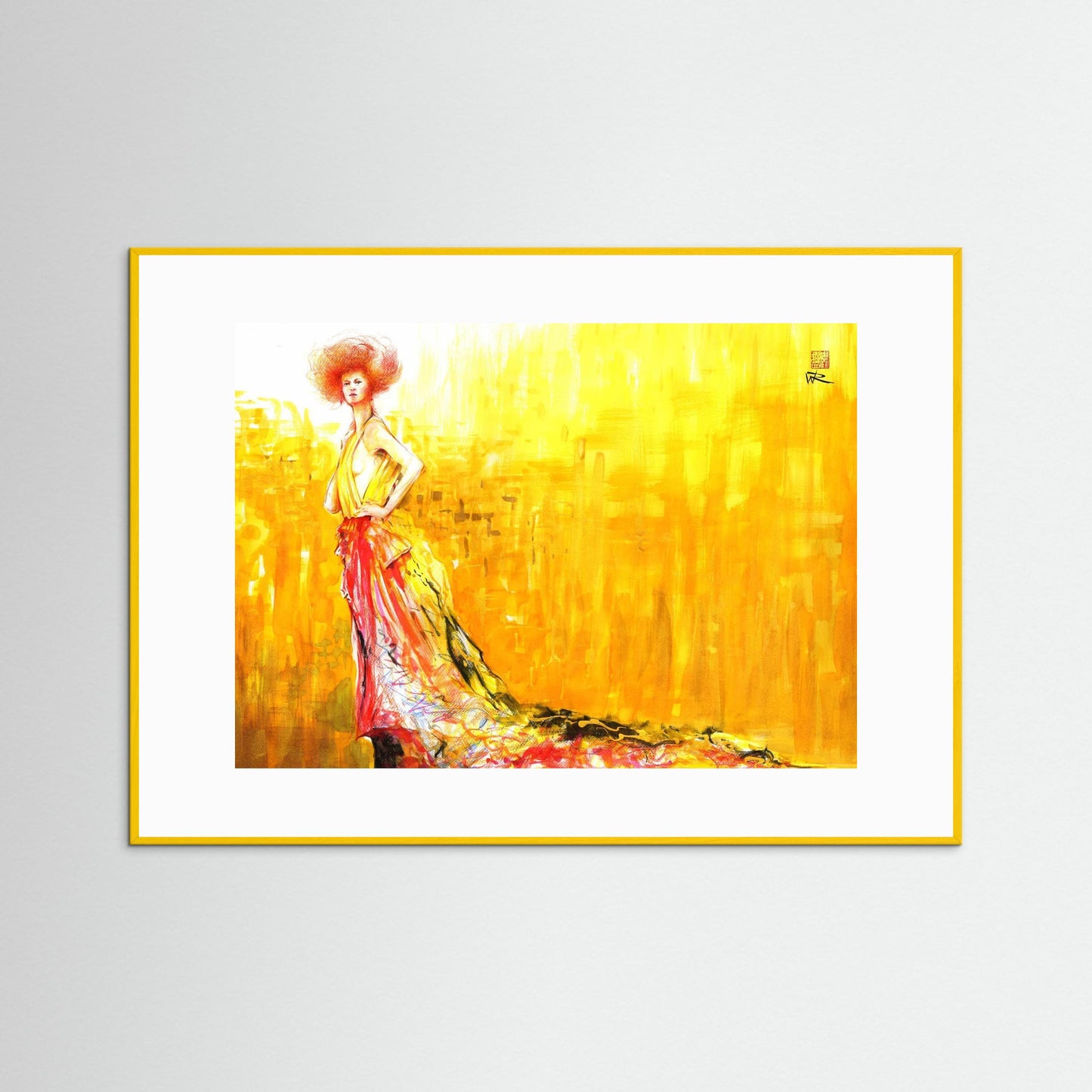 Recycled Klimt fashion - Paper print