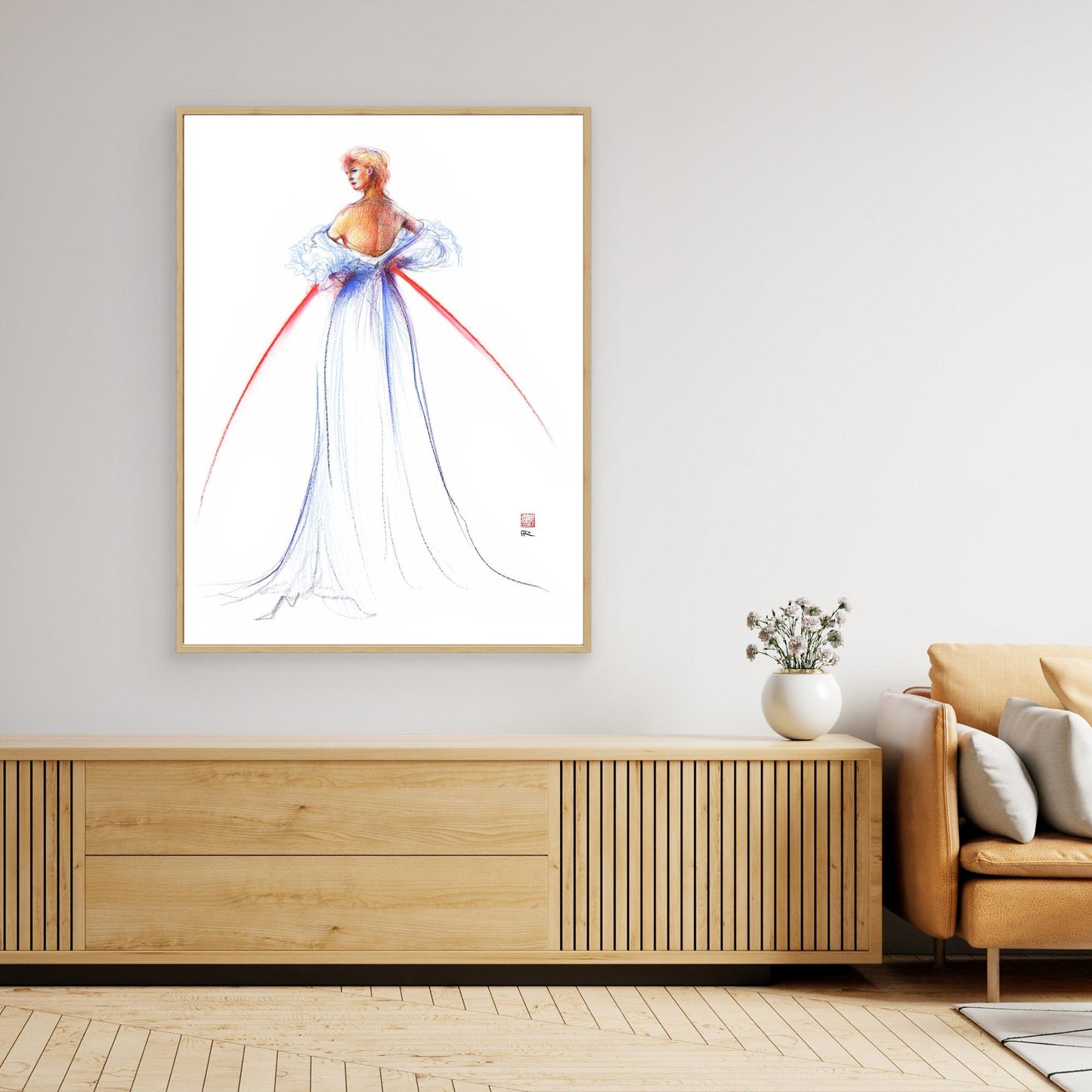 Fashion illustration of couture by Thomas Jackson