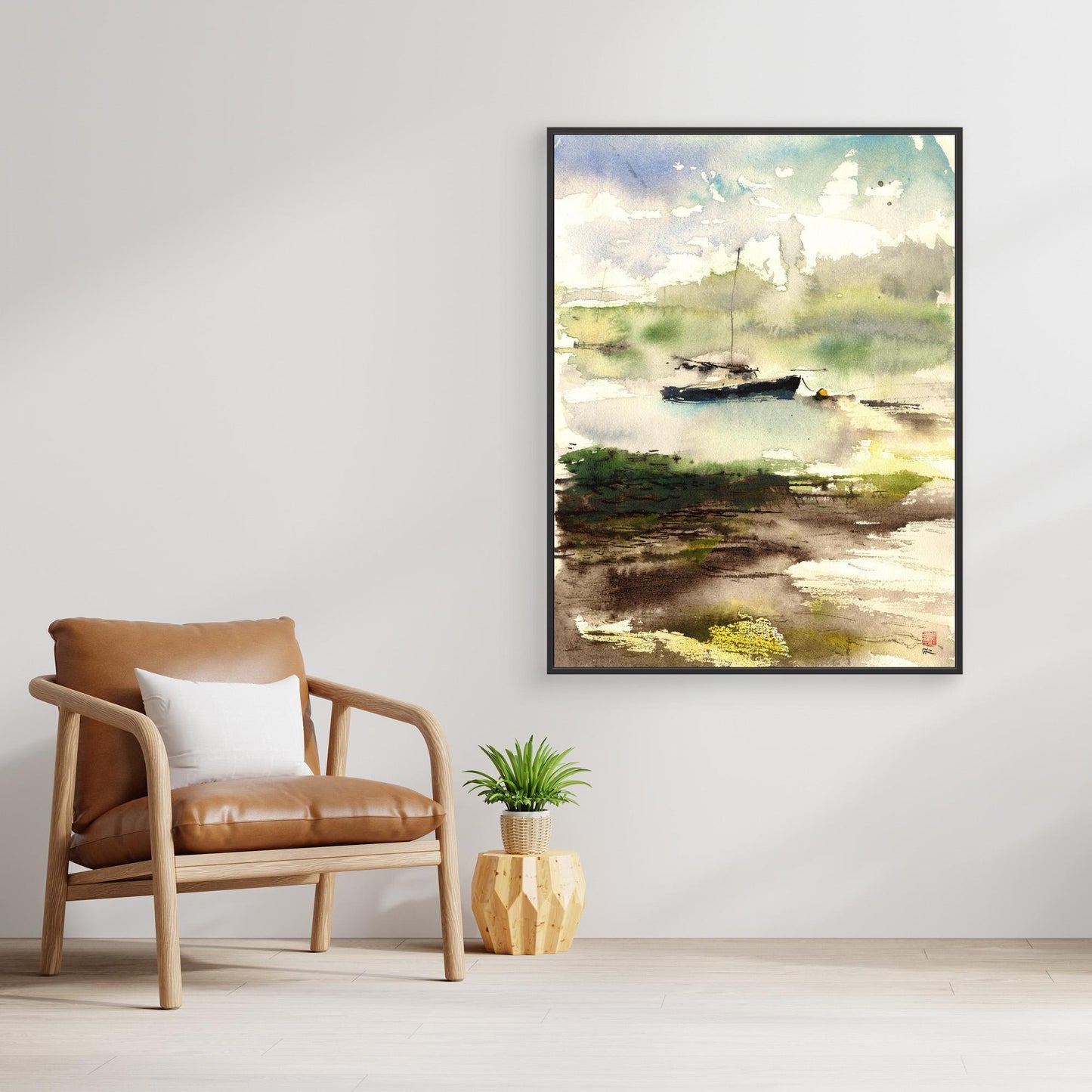 Boat moored in Bosham