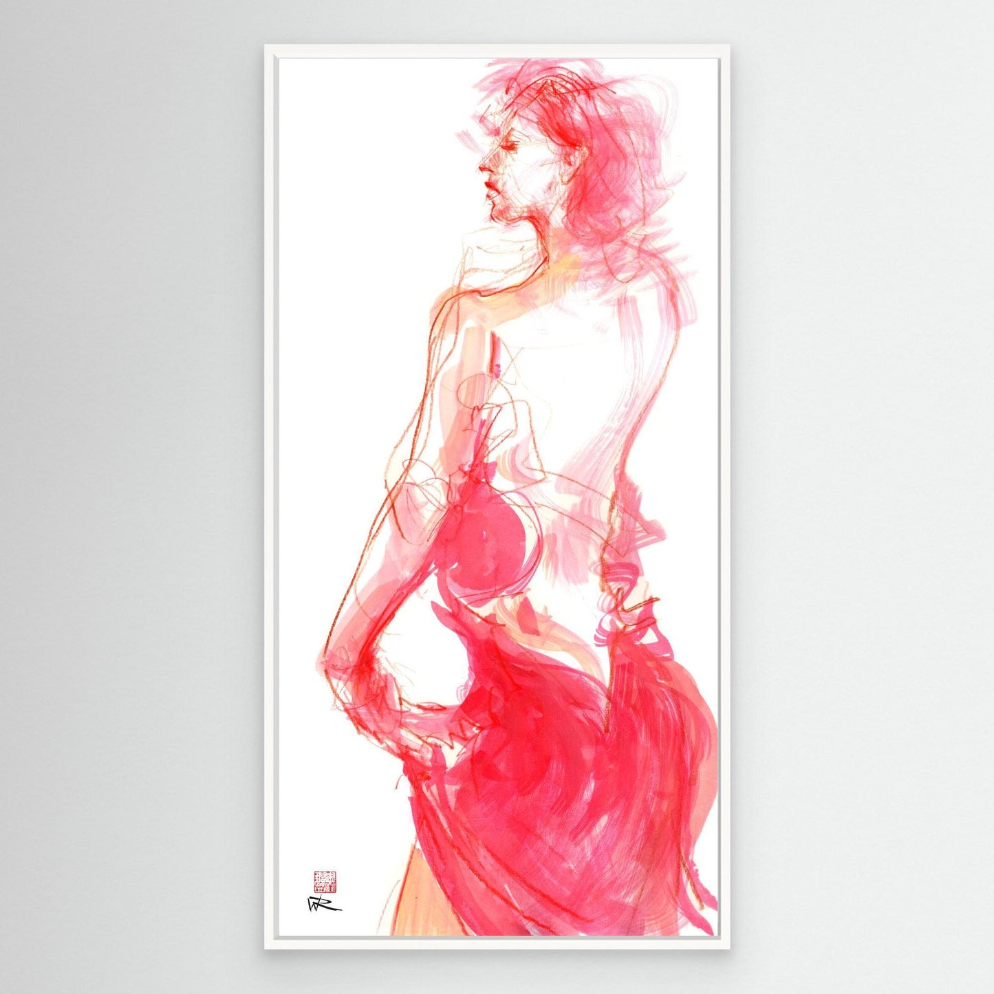 Flamenco pose - canvas print