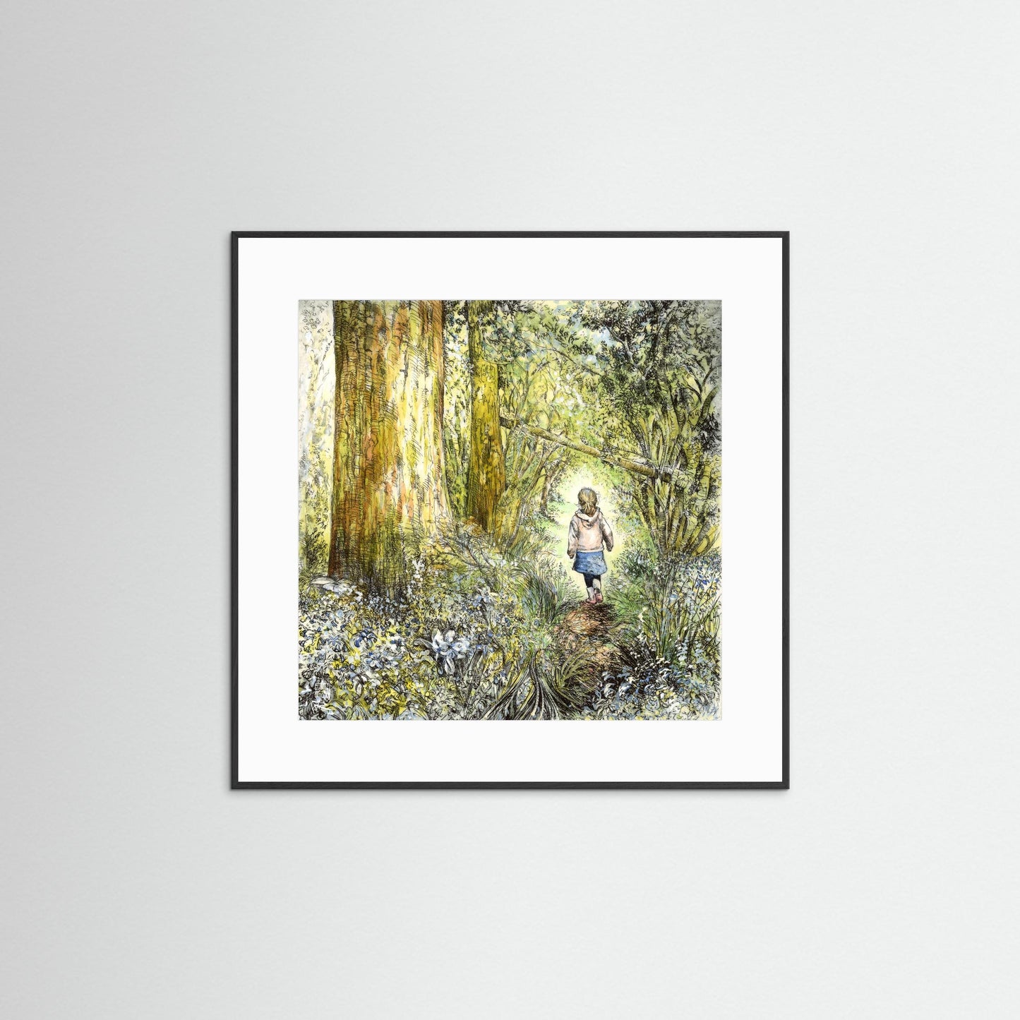 Bluebell wood edition 7: Bluebells in bloom - Paper print