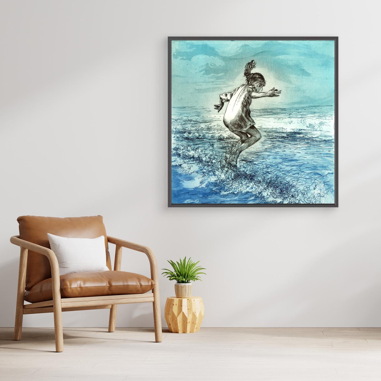 Wavejumper edition 1 - Canvas print