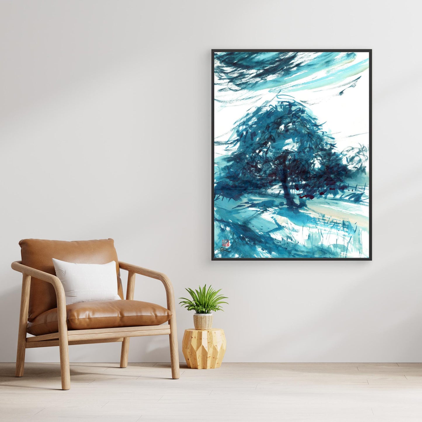 Horse chestnut in turquoise