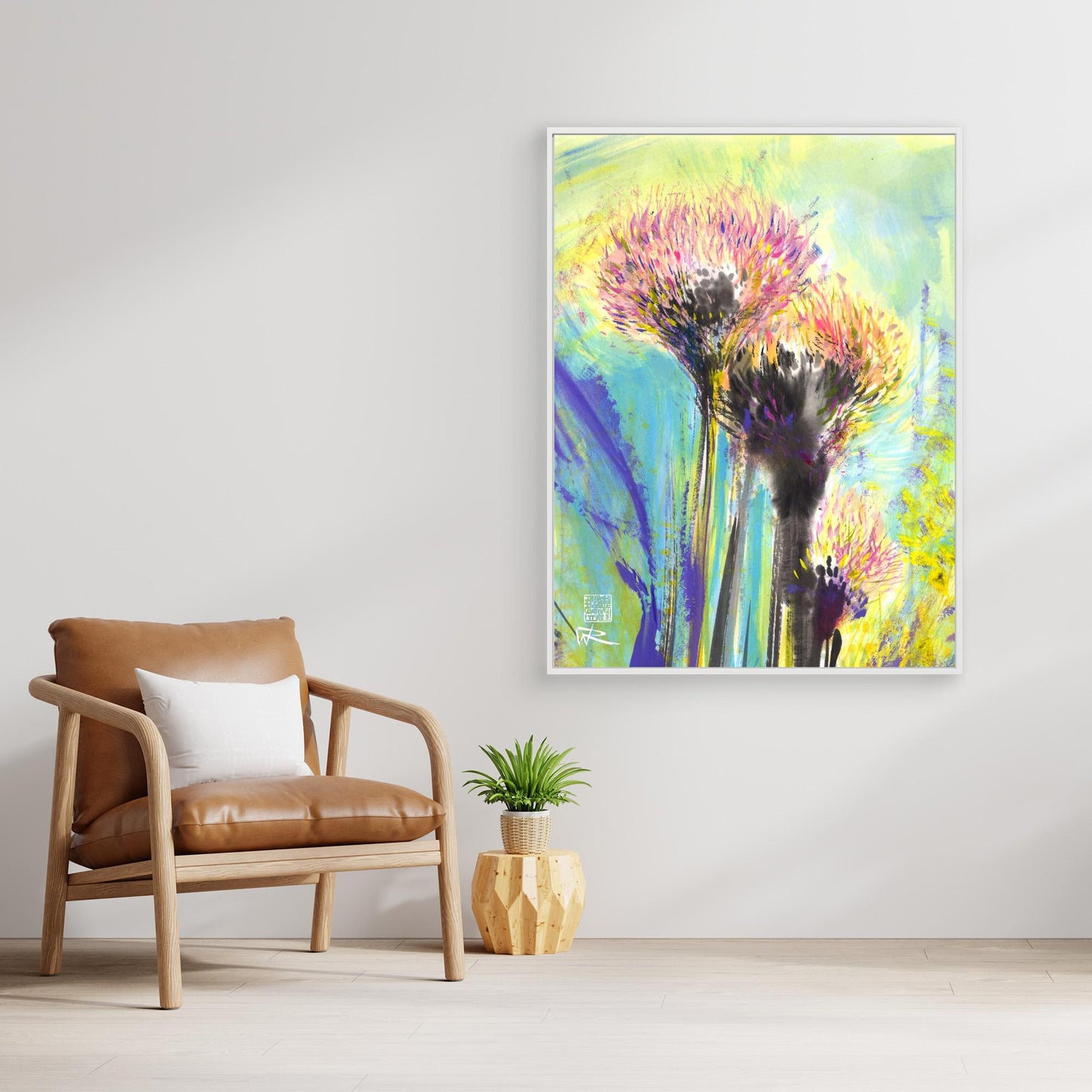 Allium flowerheads 1 - Canvas print