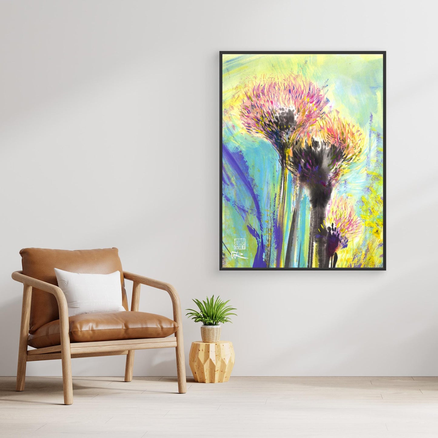 Allium flowerheads 1 - Canvas print