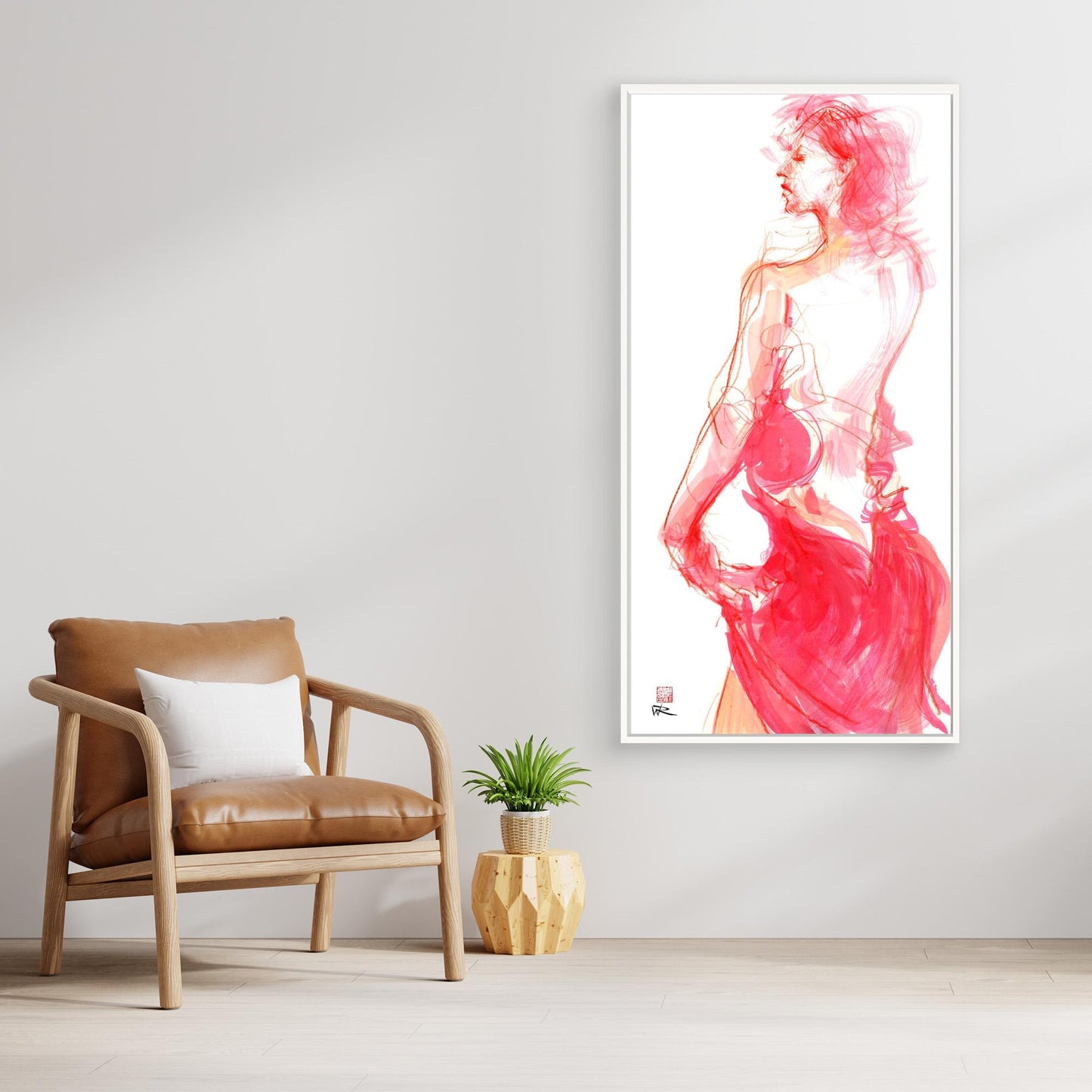 Flamenco pose - canvas print