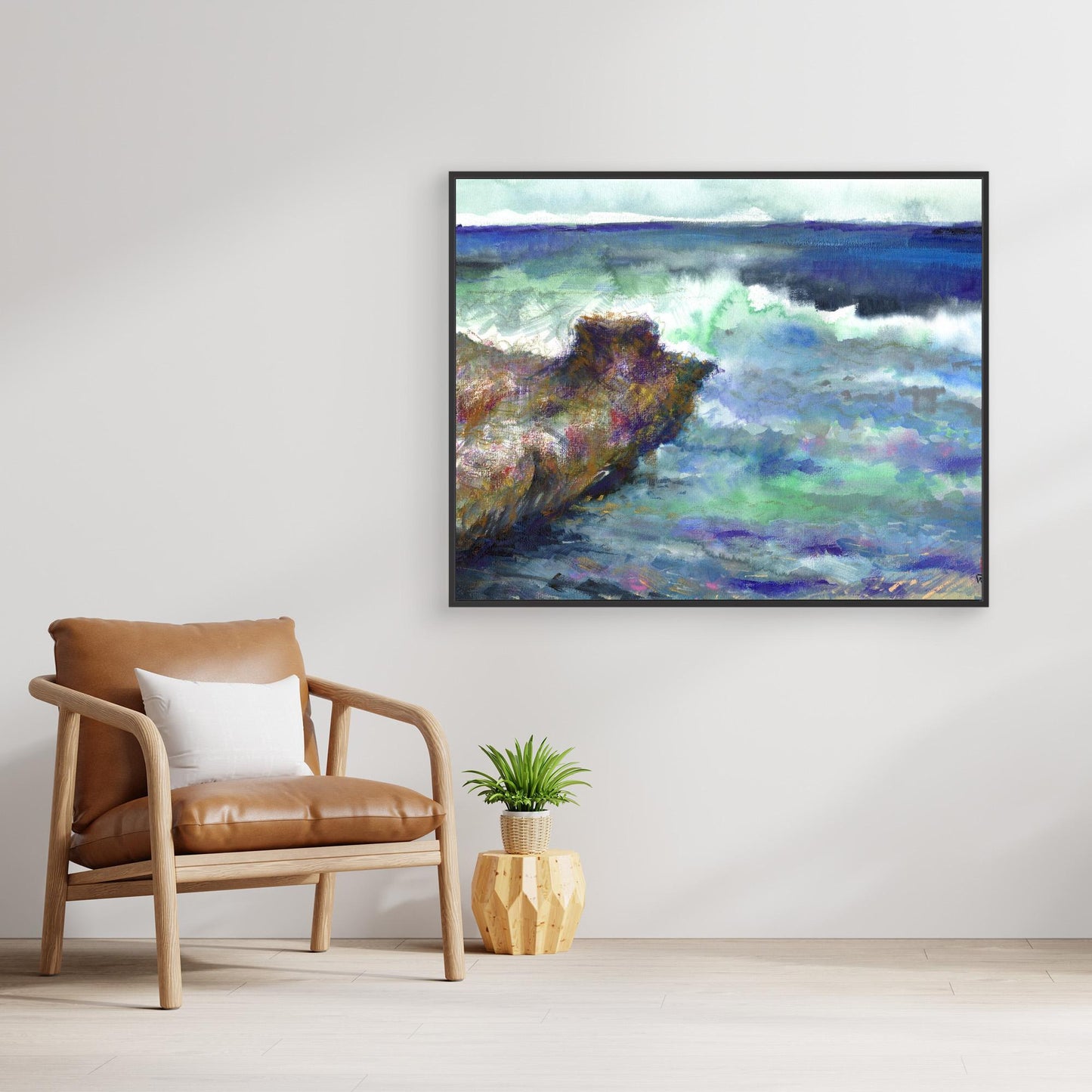 Mujeres rocks sea and surf