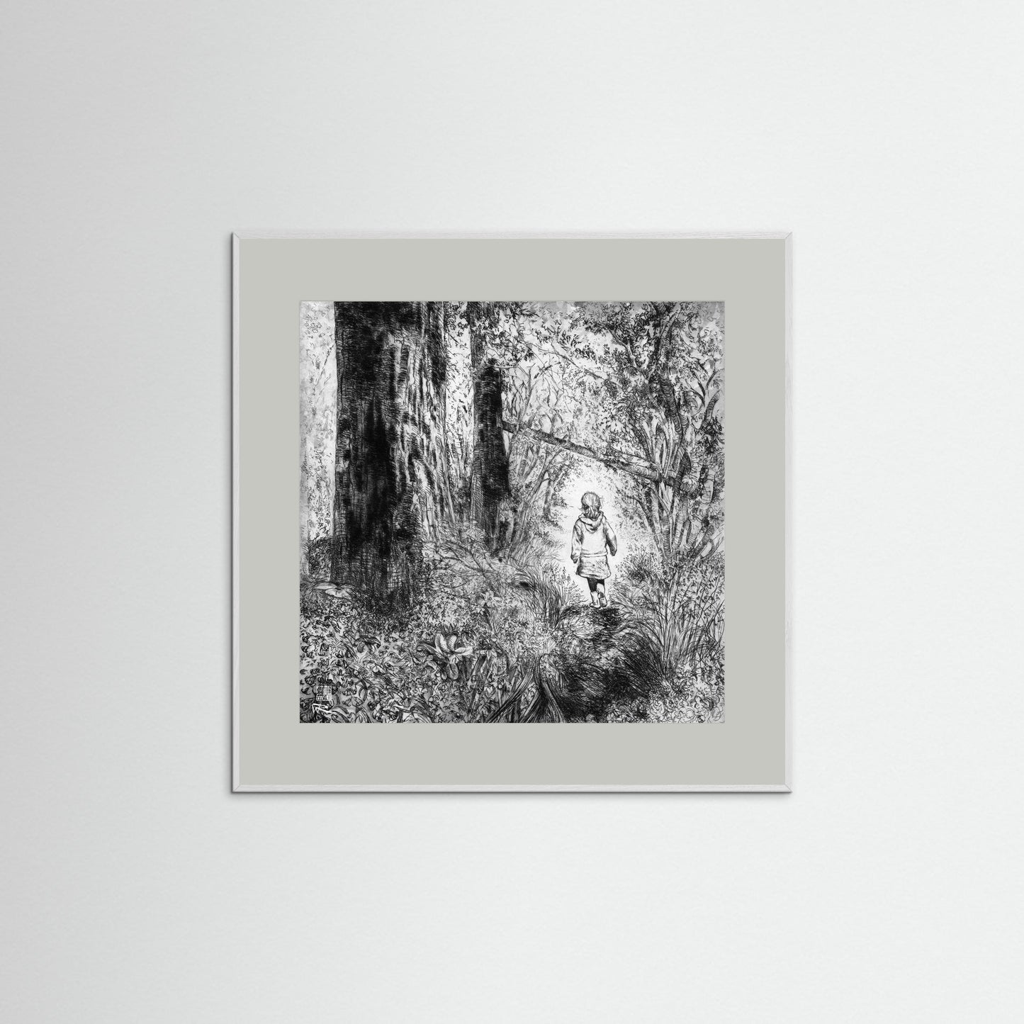 Bluebell wood edition 1: Monochrome - Paper print