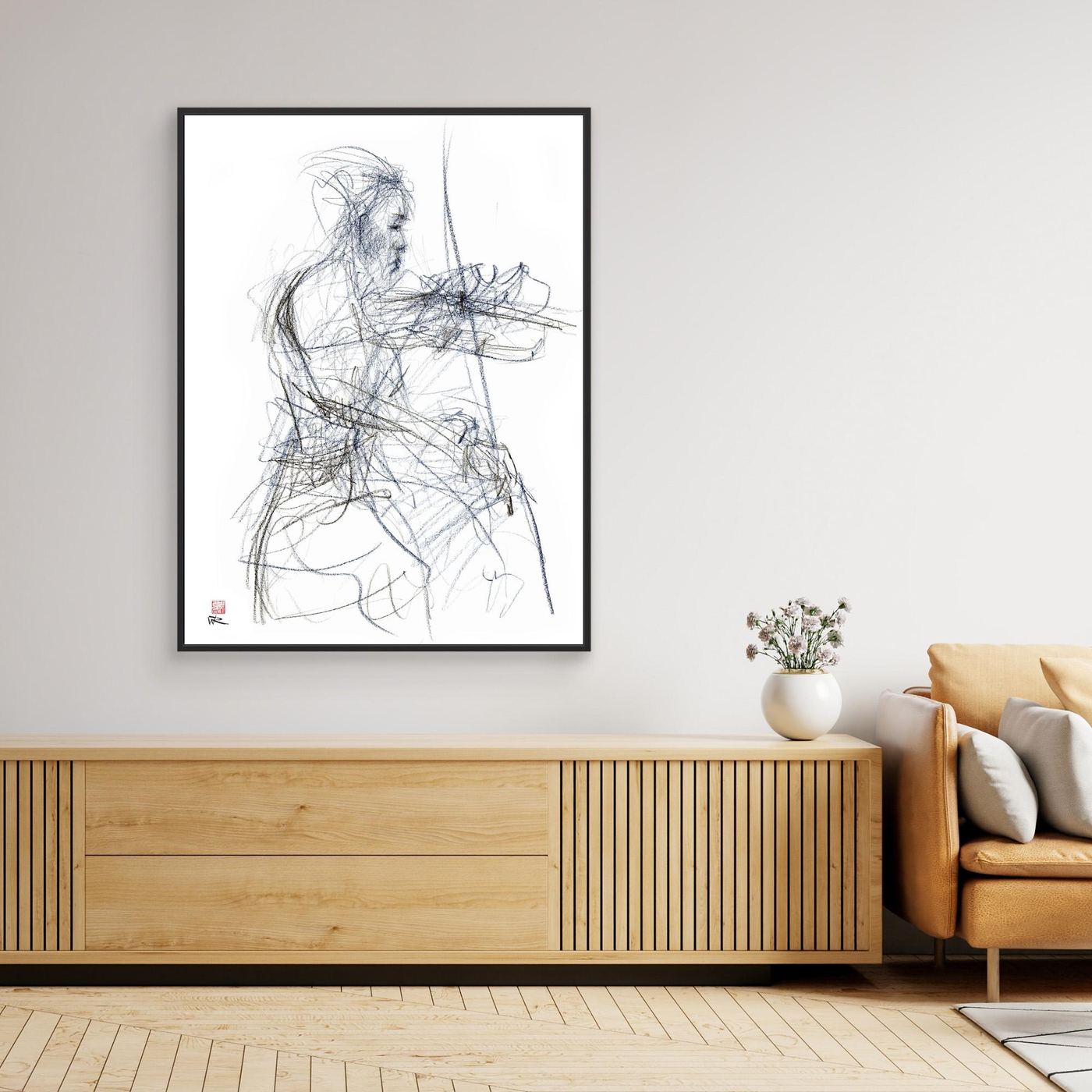 Charlotte Spruit on violin - Canvas print