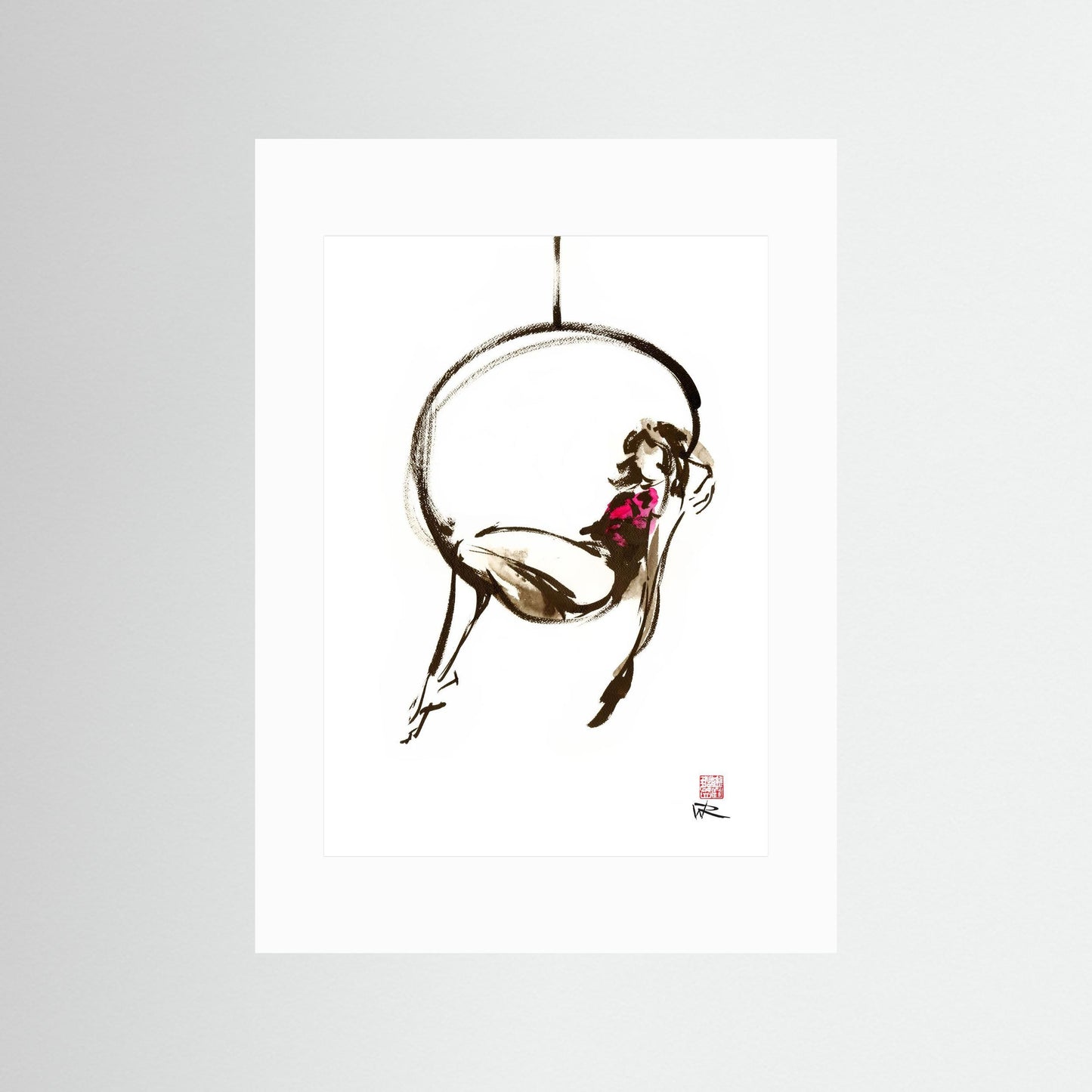 Hanging out - paper print