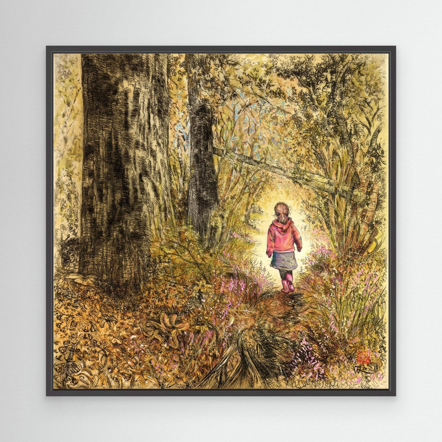 Bluebell Wood edition 3 - Canvas print